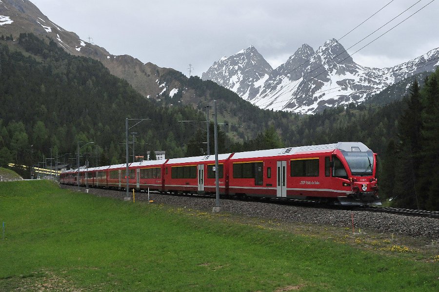 RhB Glacier Express, Allegra Triebwagen und andere (44)